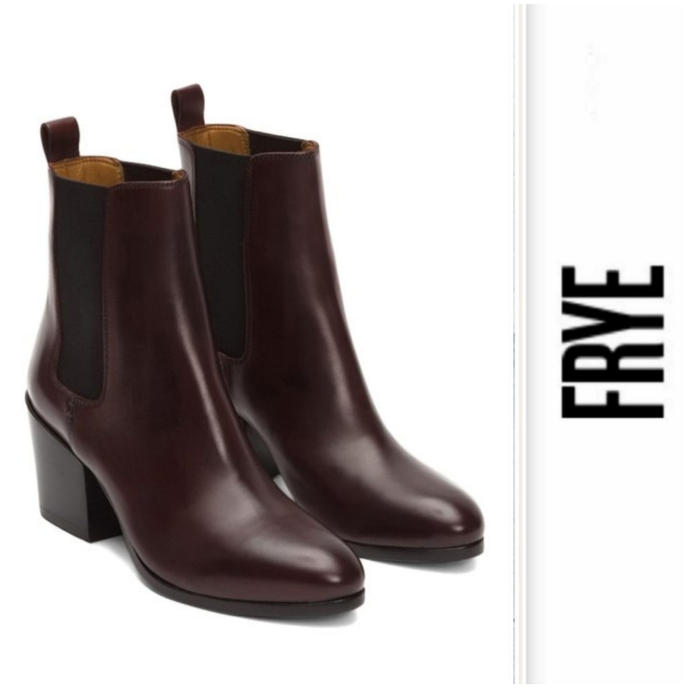 Timeless Frye Bordeaux Chelsea Booties